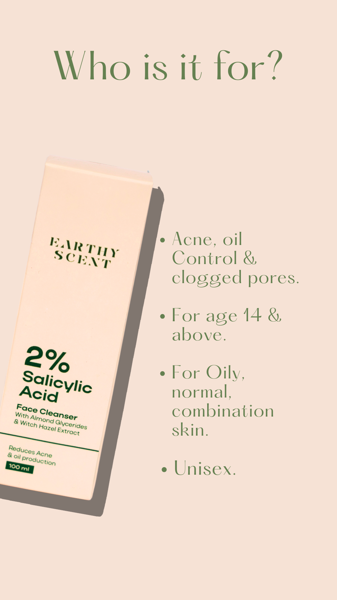 Face cleanser with 2% salicylic acid & almond glyceride