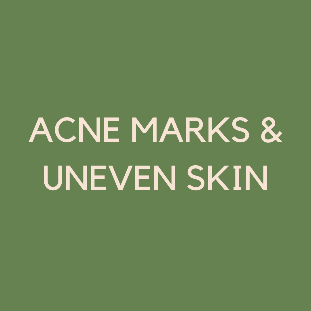 Acne marks & uneven skin