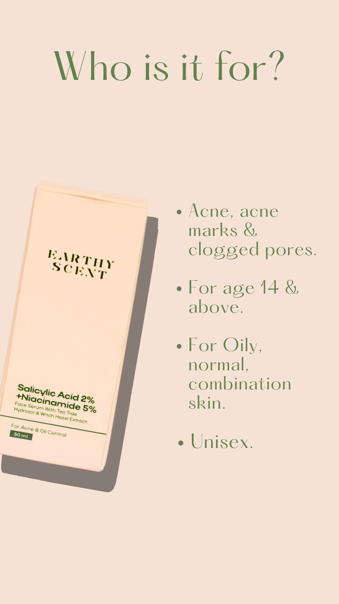 Salicylic acid 2% + niacinamide 5% with Tea tree hydrosol & face serum