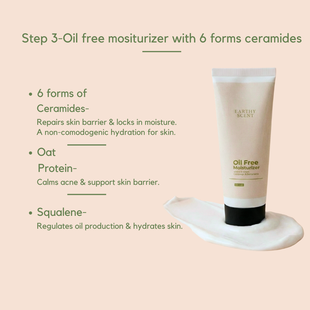 Anti-Acne Skin Care Kit(face wash,serum,moisturizer) 3 step