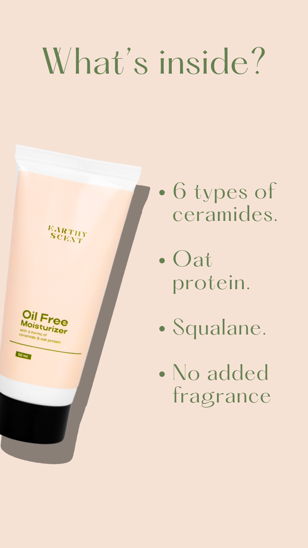 Oil free moisturizer with 6 forms of ceramide & oat protein