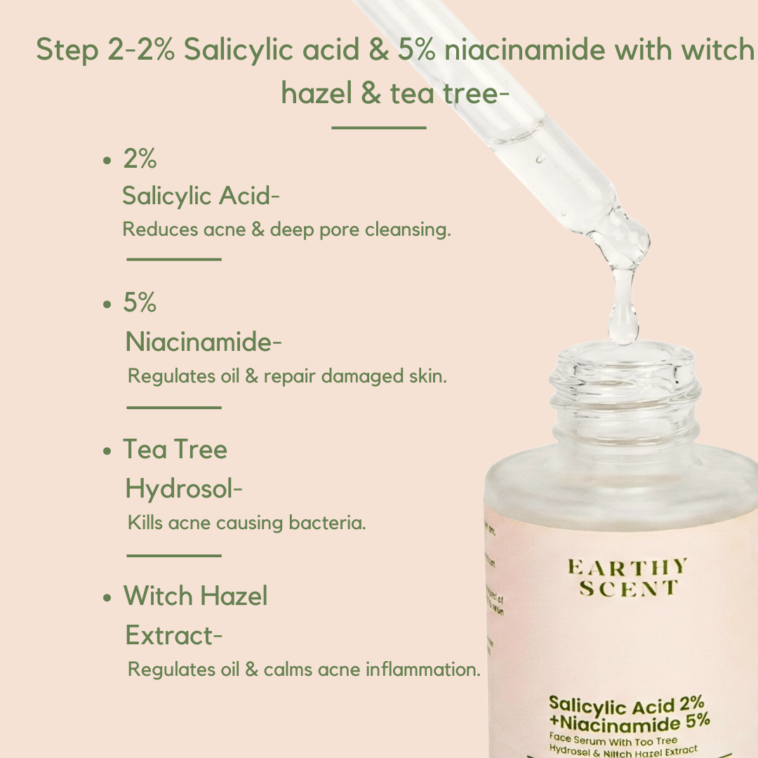 Anti-Acne Skin Care Kit(face wash,serum,moisturizer) 3 step